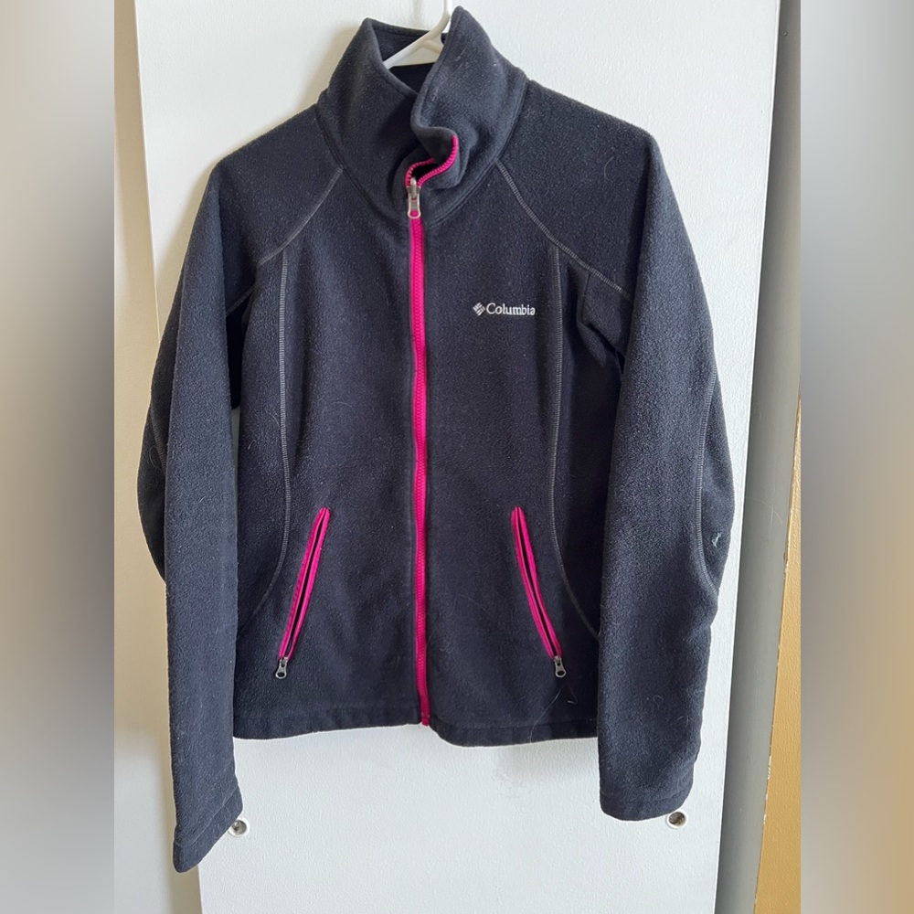 Size medium black and pink Columbia fleece jacket